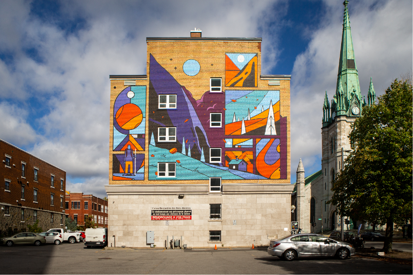 Murale Centre-ville - Lucas Saenger/LSNR1